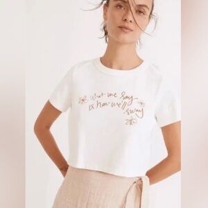 MADEWELL Crop Graphic Tee
